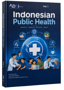merah dan krem profesional artikel ilmiah cover dokumen a4